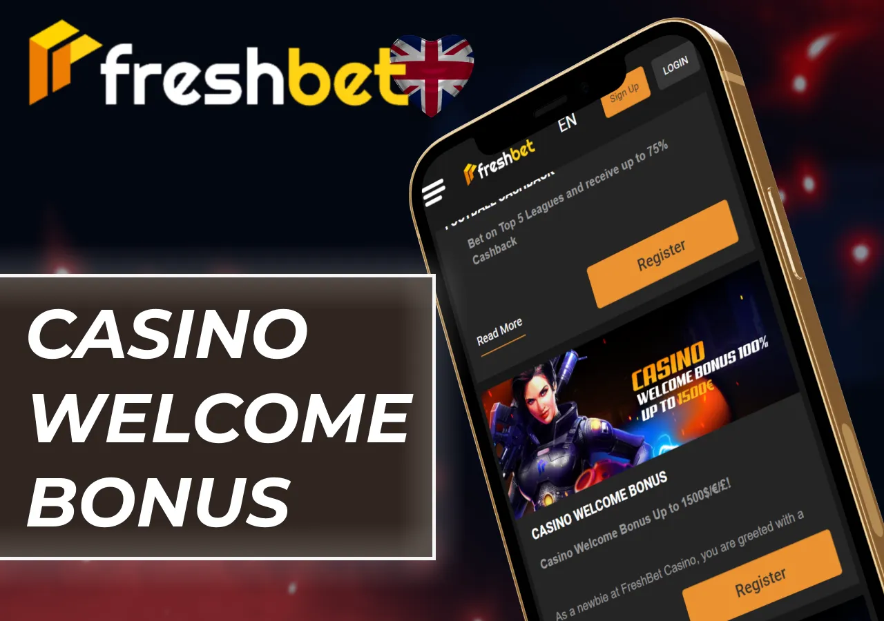 FreshBet casino welcome bonus explained with its structure and benefits.
